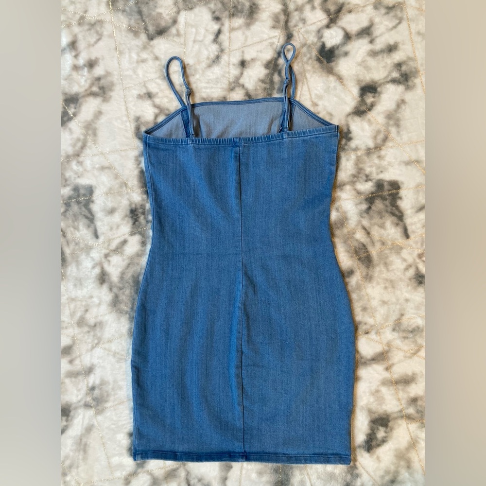 Iris Denim Mini Dress - Picture 5 of 9